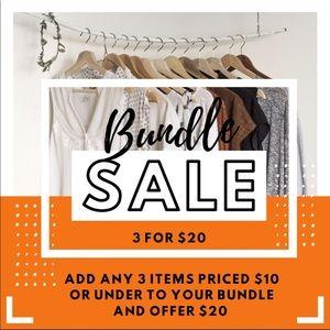 3 items marked under 14 for 20$ bundle